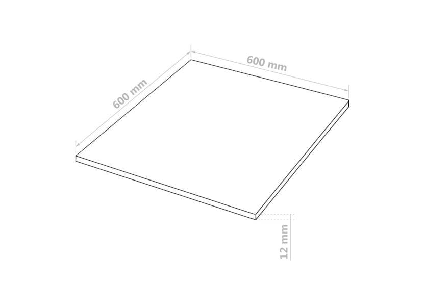 vidaXL 143393 8 Pcs Mdf Sheets Square 60x60cm 12mm vidaXL 143393 8 Pcs Mdf Sheets Square 60x60cm 12mm