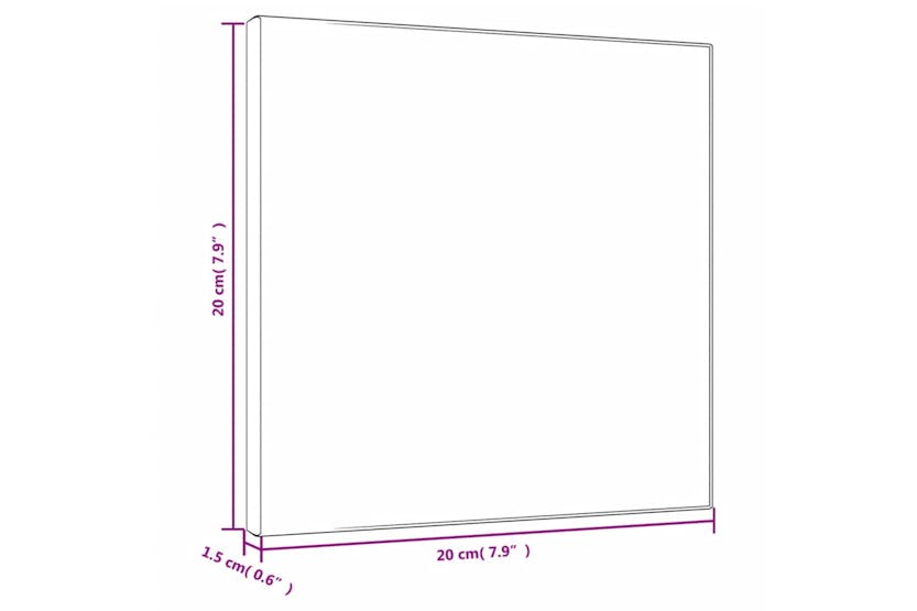 vidaXL 154963 Stretched Canvases 12 Pcs White Fabric And Solid Wood Pine vidaXL 154963 Stretched Canvases 12 Pcs White Fabric And Solid Wood Pine