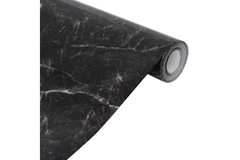 vidaXL 155775 Furniture Sticker Self-adhesive Marble Black 90x500cm Pvc vidaXL 155775 Furniture Sticker Self-adhesive Marble Black 90x500cm Pvc
