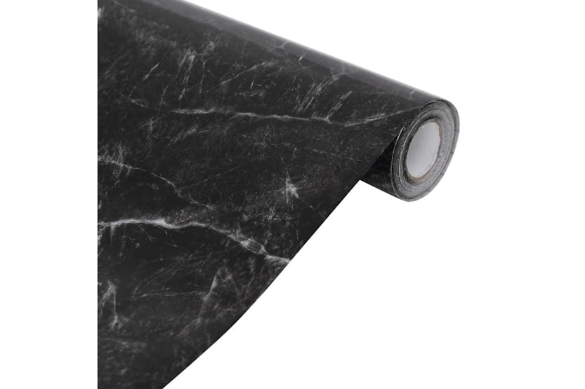 vidaXL 3206489 Furniture Stickers Self-adhesive Marble Black 90x500cm Pvc vidaXL 3206489 Furniture Stickers Self-adhesive Marble Black 90x500cm Pvc