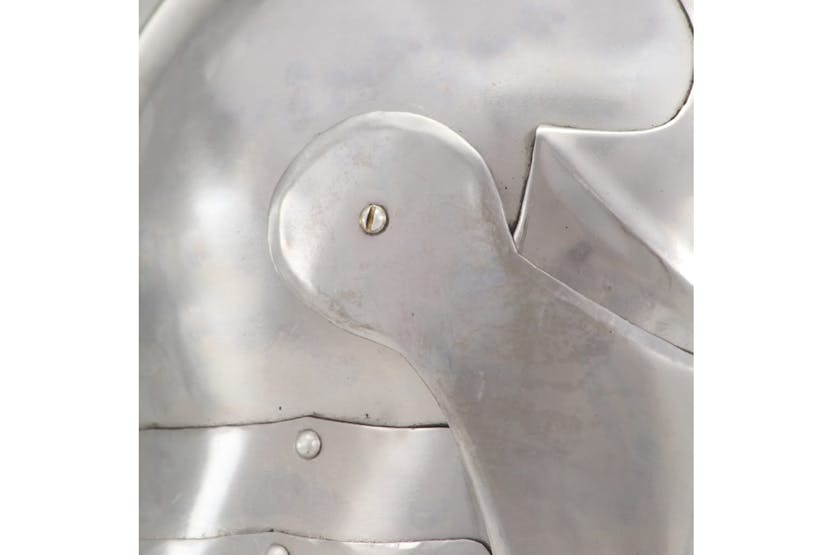 vidaXL 286215 Medieval Knight Helmet Antique Replica Larp Silver Steel vidaXL 286215 Medieval Knight Helmet Antique Replica Larp Silver Steel