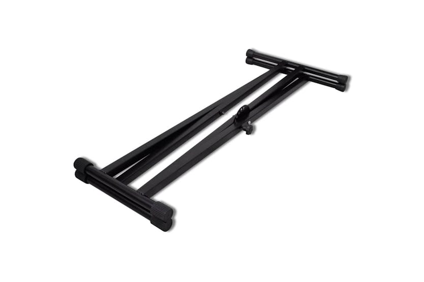 vidaXL 70030 Adjustable Double Braced Keyboard Stand X-frame vidaXL 70030 Adjustable Double Braced Keyboard Stand X-frame