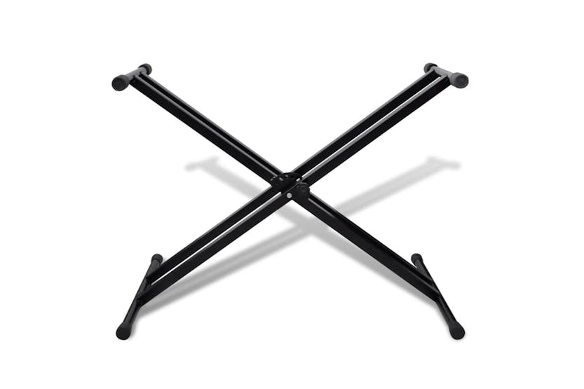 vidaXL 70030 Adjustable Double Braced Keyboard Stand X-frame vidaXL 70030 Adjustable Double Braced Keyboard Stand X-frame