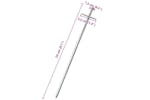 vidaXL 4009339 Tent Pegs 24 Pcs 23cm x 6mm Galvanised Steel vidaXL 4009339 Tent Pegs 24 Pcs 23cm x 6mm Galvanised Steel