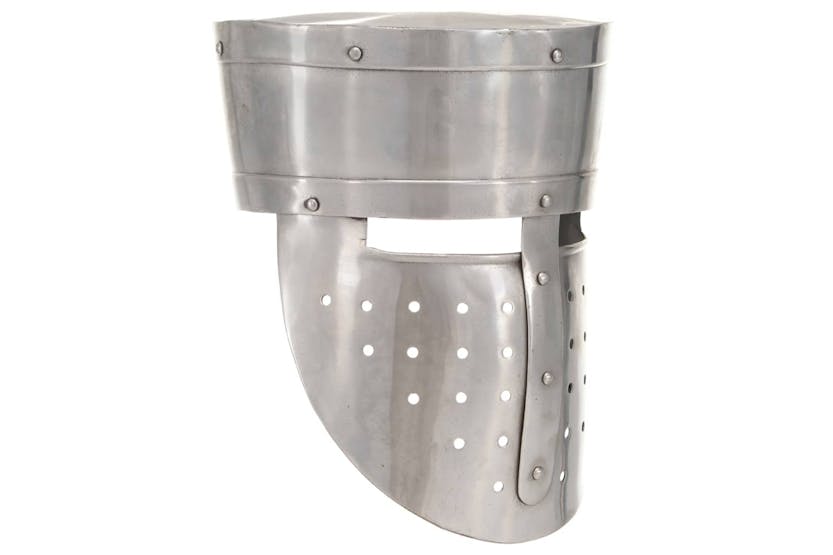 vidaXL 286221 Medieval Knight Helmet Antique Replica Larp Silver Steel vidaXL 286221 Medieval Knight Helmet Antique Replica Larp Silver Steel