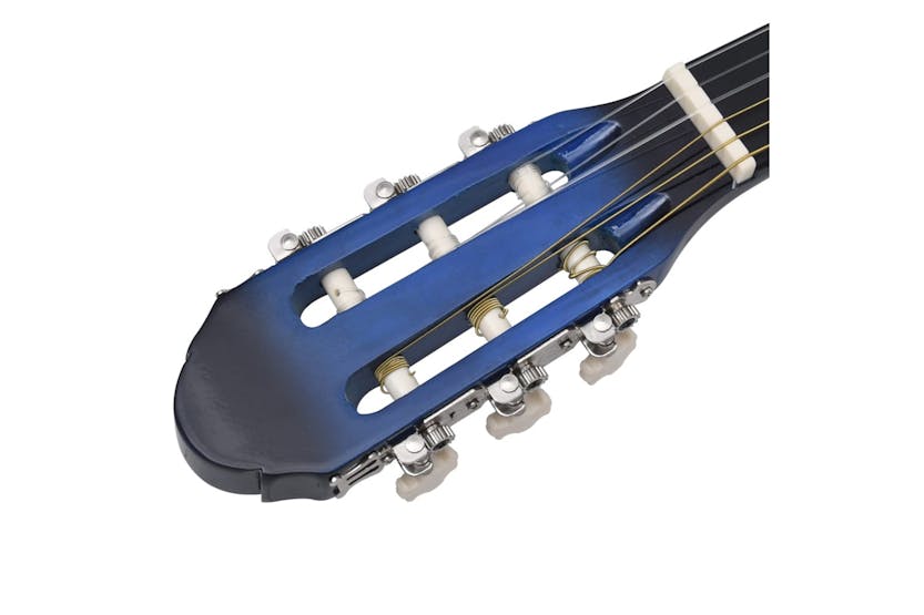 vidaXL 70108 Classical Guitar For Beginner Blue 4/4 39" Basswood vidaXL 70108 Classical Guitar For Beginner Blue 4/4 39" Basswood