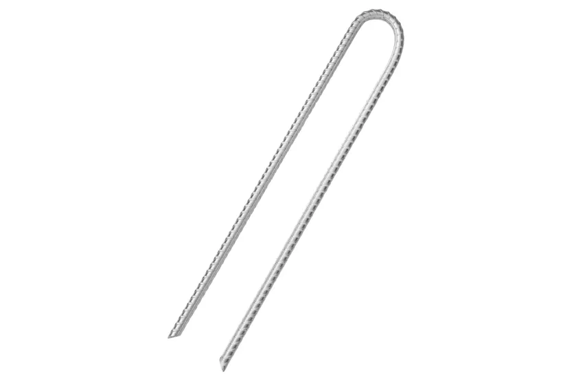 vidaXL 4009348 Tent Pegs 12 Pcs U-shaped 37cm x 10mm Galvanised Steel vidaXL 4009348 Tent Pegs 12 Pcs U-shaped 37cm x 10mm Galvanised Steel