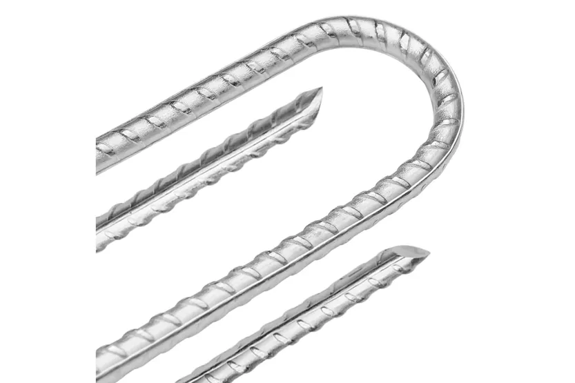 vidaXL 4009348 Tent Pegs 12 Pcs U-shaped 37cm x 10mm Galvanised Steel vidaXL 4009348 Tent Pegs 12 Pcs U-shaped 37cm x 10mm Galvanised Steel