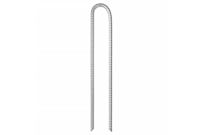 vidaXL 4009348 Tent Pegs 12 Pcs U-shaped 37cm x 10mm Galvanised Steel vidaXL 4009348 Tent Pegs 12 Pcs U-shaped 37cm x 10mm Galvanised Steel