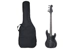 vidaXL 70185 Electric Bass Guitar For Beginner With Bag Black 4/4 46" vidaXL 70185 Electric Bass Guitar For Beginner With Bag Black 4/4 46"