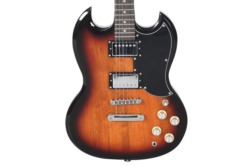 vidaXL 70188 Electric Guitar For Beginner With Bag Brown And Black 4/4 39" vidaXL 70188 Electric Guitar For Beginner With Bag Brown And Black 4/4 39"