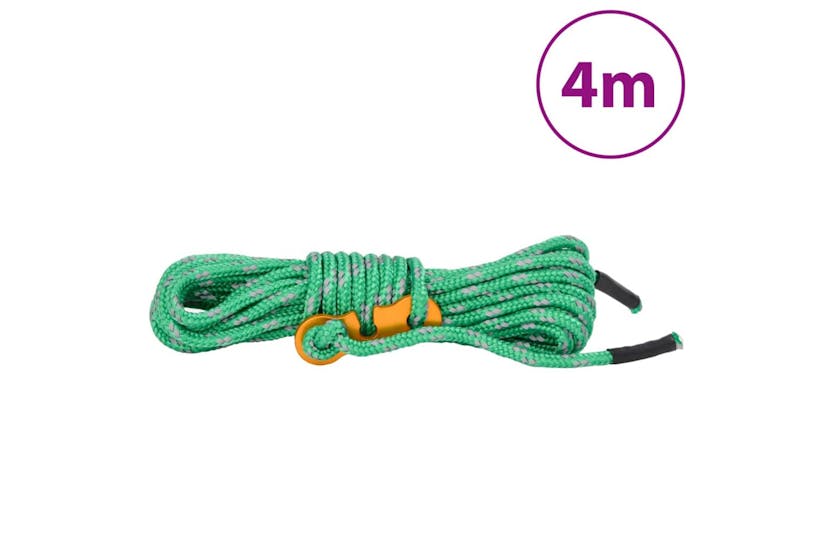 vidaXL 4008133 Tent Guy Ropes With Spanners Reflective 8 Pcs 4 M 4mm vidaXL 4008133 Tent Guy Ropes With Spanners Reflective 8 Pcs 4 M 4mm