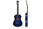 vidaXL 70124 Classical Guitar For Beginner And Kids Blue 1/2 34" vidaXL 70124 Classical Guitar For Beginner And Kids Blue 1/2 34"