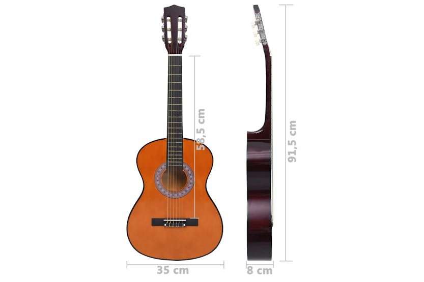 vidaXL 70120 Classical Guitar For Beginner And Kid 3/4 36" Basswood vidaXL 70120 Classical Guitar For Beginner And Kid 3/4 36" Basswood