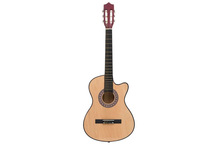 vidaXL 70131 12 Piece Western Acoustic Cutaway Guitar Set With 6 Strings 38 vidaXL 70131 12 Piece Western Acoustic Cutaway Guitar Set With 6 Strings 38