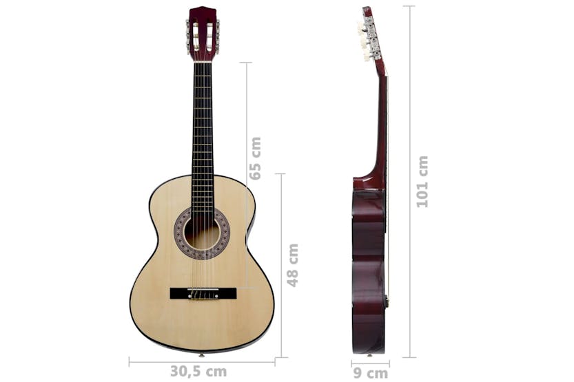 vidaXL 70106 Classical Guitar For Beginner 4/4 39 Basswood vidaXL 70106 Classical Guitar For Beginner 4/4 39 Basswood