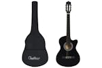 vidaXL 70133 12 Piece Western Classical Guitar Set With 6 Strings Black 38" vidaXL 70133 12 Piece Western Classical Guitar Set With 6 Strings Black 38"