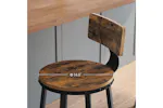 Vasagle Bar Stools | High Back | Rustic Brown/Black | Set of 2 Vasagle Bar Stools | High Back | Rustic Brown/Black | Set of 2