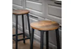Vasagle Bar Stools | Rustic Brown/Black | Set of 2 Vasagle Bar Stools | Rustic Brown/Black | Set of 2