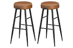 Vasagle Bar Stools | Echo Collection | High | Caramel Brown | Set of 2 Vasagle Bar Stools | Echo Collection | High | Caramel Brown | Set of 2