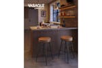 Vasagle Bar Stools | Echo Collection | Low | Caramel Brown | Set of 2 Vasagle Bar Stools | Echo Collection | Low | Caramel Brown | Set of 2