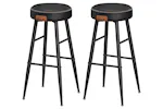 Vasagle EKHO Collection Bar Stools | Set of 2 | Black Vasagle EKHO Collection Bar Stools | Set of 2 | Black