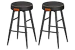 Vasagle Bar Stools | Echo Collection | Low | Black | Set of 2 Vasagle Bar Stools | Echo Collection | Low | Black | Set of 2