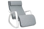 Songmics Birch Wood Rocking Chair | Light Grey Songmics Birch Wood Rocking Chair | Light Grey