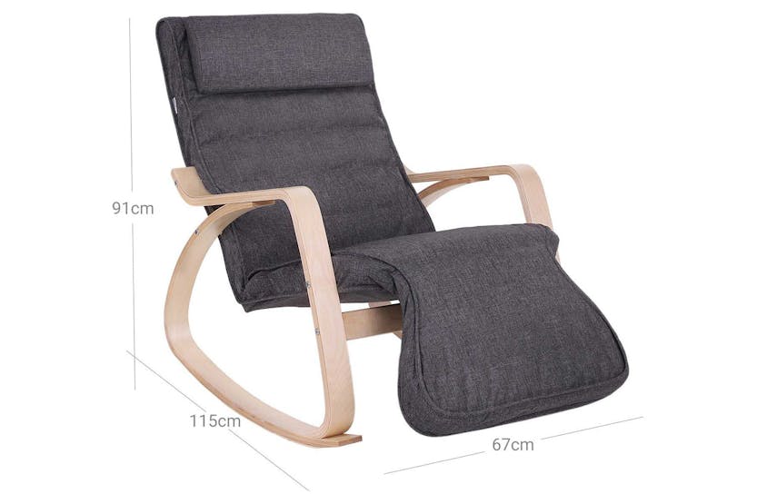Songmics Rocking Chair | Dark Grey Songmics Rocking Chair | Dark Grey