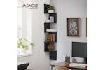 Vasagle Corner Bookcase Shelf | 5 Shelves | Black Vasagle Corner Bookcase Shelf | 5 Shelves | Black