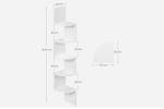 Vasagle Corner Bookcase Shelf | 5 Shelves | White Vasagle Corner Bookcase Shelf | 5 Shelves | White