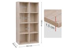 Vasagle Cube Storage Bookshelf | 8 Compartments | Oak Vasagle Cube Storage Bookshelf | 8 Compartments | Oak