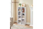 Vasagle Bookshelf with 7 Open Compartments | White Vasagle Bookshelf with 7 Open Compartments | White