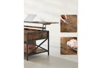 Vasagle Coffee Table with Open and Hidden Storage | Rustic Brown/Black Vasagle Coffee Table with Open and Hidden Storage | Rustic Brown/Black