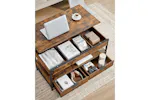 Vasagle Coffee Table with Storage Drawers | Rustic Brown/Ink Black Vasagle Coffee Table with Storage Drawers | Rustic Brown/Ink Black