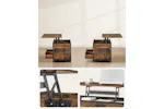 Vasagle Coffee Table with Storage Drawers | Rustic Brown/Ink Black Vasagle Coffee Table with Storage Drawers | Rustic Brown/Ink Black