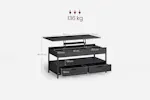 Vasagle Coffee Table with Storage Drawers | Charcoal Grey/Ink Black Vasagle Coffee Table with Storage Drawers | Charcoal Grey/Ink Black