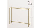 Vasagle Console Table | Pale Gold/Transparent Vasagle Console Table | Pale Gold/Transparent
