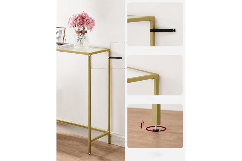 Vasagle Console Table | Pale Gold/Transparent Vasagle Console Table | Pale Gold/Transparent