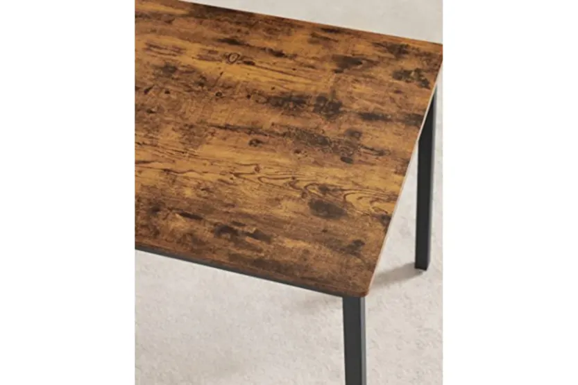 Vasagle Dining Set | Table & 2 Benches | Vintage Brown/Black Vasagle Dining Set | Table & 2 Benches | Vintage Brown/Black