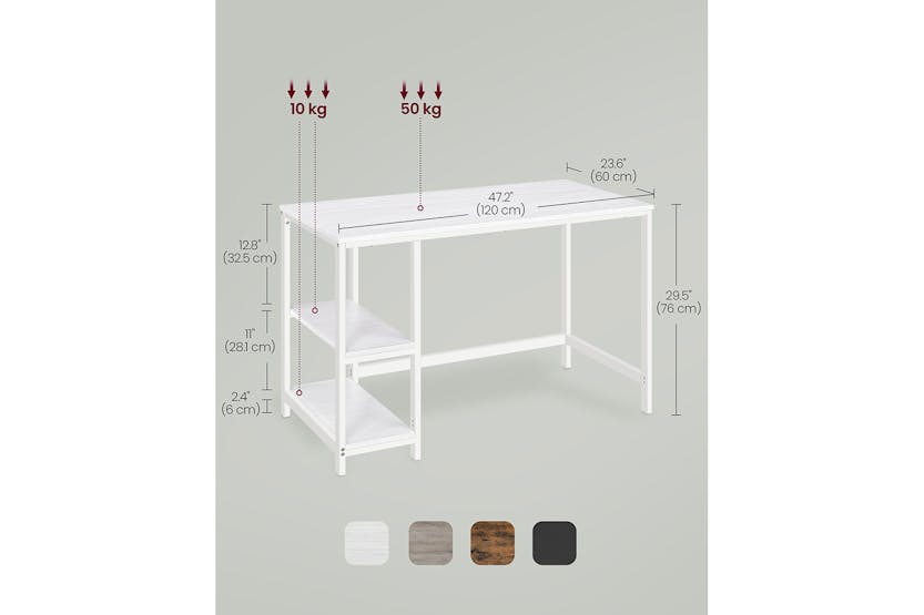 Vasagle Computer Desk | Maple White Vasagle Computer Desk | Maple White