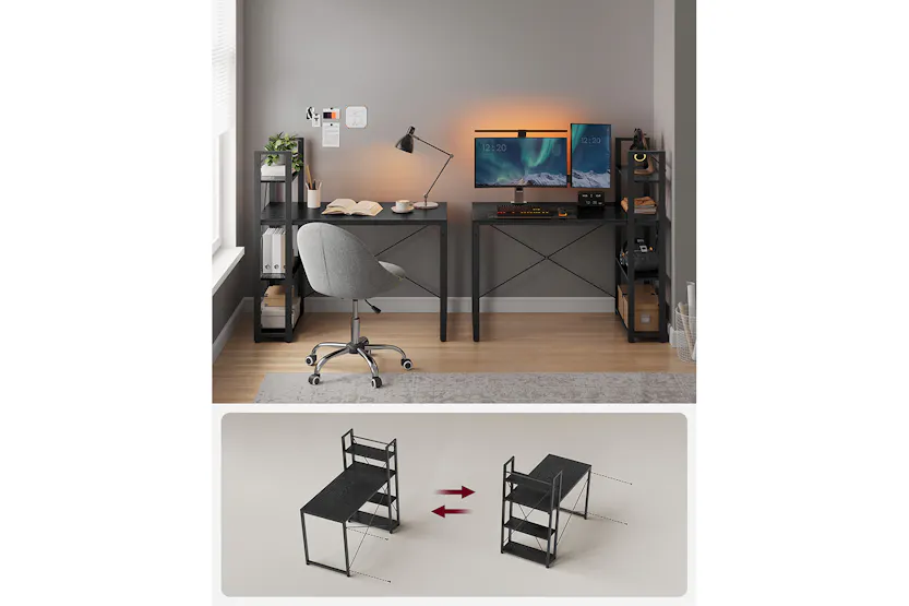 Vasagle Computer Desk | Ebony Black Vasagle Computer Desk | Ebony Black
