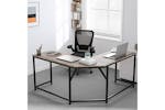 Vasagle L-Shaped Computer Desk | Greige/Black Vasagle L-Shaped Computer Desk | Greige/Black