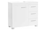 Vasagle 3 Large Drawers Bathroom Cabinet | White Vasagle 3 Large Drawers Bathroom Cabinet | White