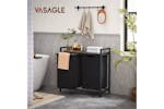 Vasagle Laundry Basket with 2 Compartments | Rustic Brown/Black Vasagle Laundry Basket with 2 Compartments | Rustic Brown/Black