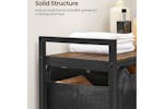Vasagle 3-Compartment Laundry Basket | Rustic Brown/Black Vasagle 3-Compartment Laundry Basket | Rustic Brown/Black