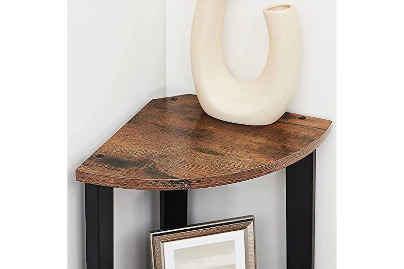 Vasagle Corner Ladder Shelves | 4 Shelves | Rustic Brown/Black Vasagle Corner Ladder Shelves | 4 Shelves | Rustic Brown/Black