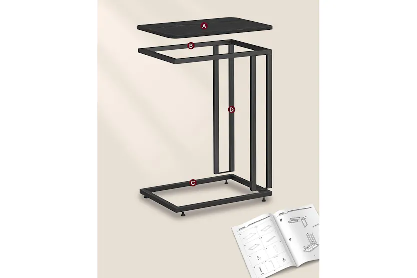 Vasagle Side Table | Ebony Black Vasagle Side Table | Ebony Black