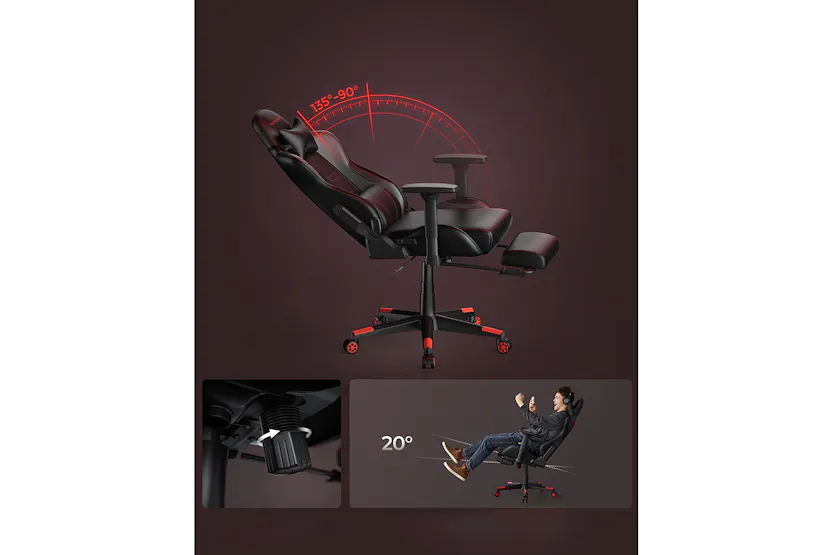 Songmics Ergonomic Office Chair | Black/Red Songmics Ergonomic Office Chair | Black/Red