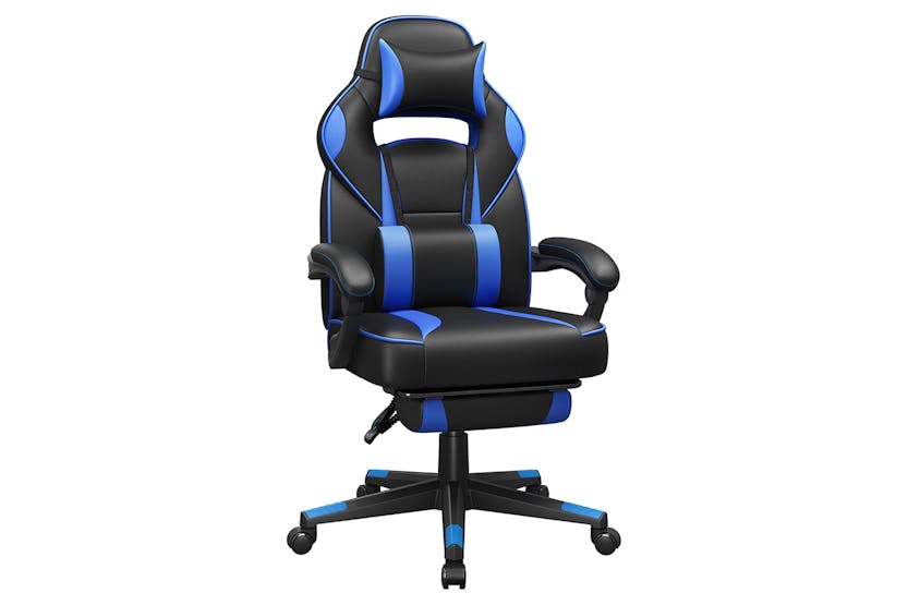 Songmics Gaming Chair with Footrest | Black/Blue Songmics Gaming Chair with Footrest | Black/Blue